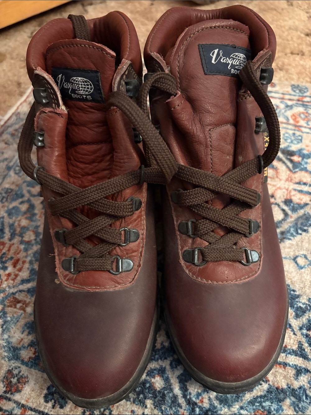 Vasque Skywalk GORE-TEX Burgundy Brown Leather Hiking Boots
